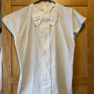 Vintage white short sleeve blouse